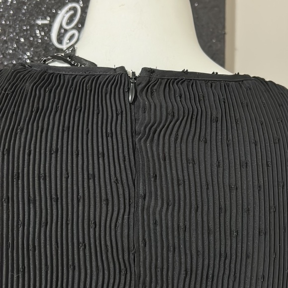 Tuckernuck ENGLISH FACTORY Dotted Mixed Media Tiered Dress Black Sz XS NEW - Picture 9 of 12